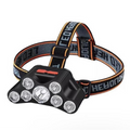 Linterna para cabeza con 7 LEDs, uso manos libres