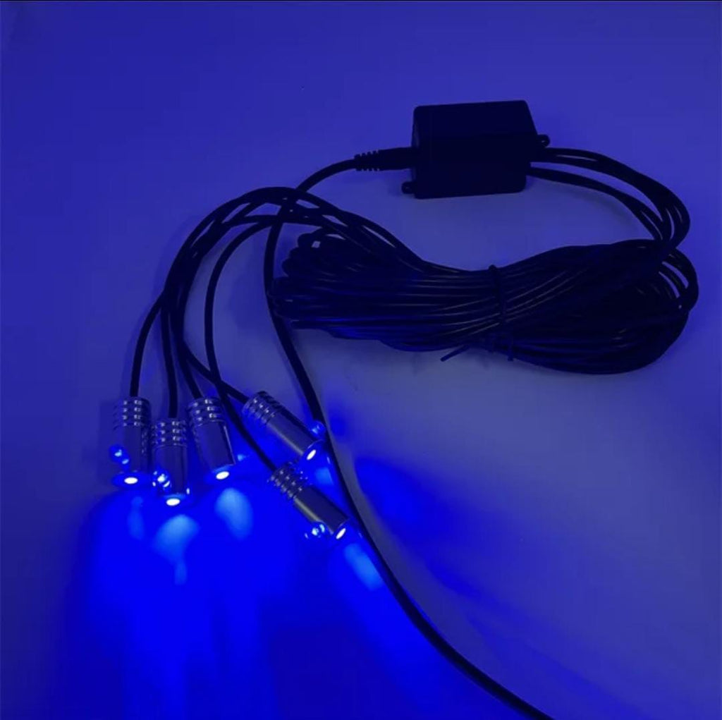 Tira LED multicolor para auto - control por app